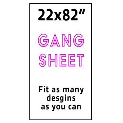 Full Color DTF Gang Sheet 22x82" Thumbnail